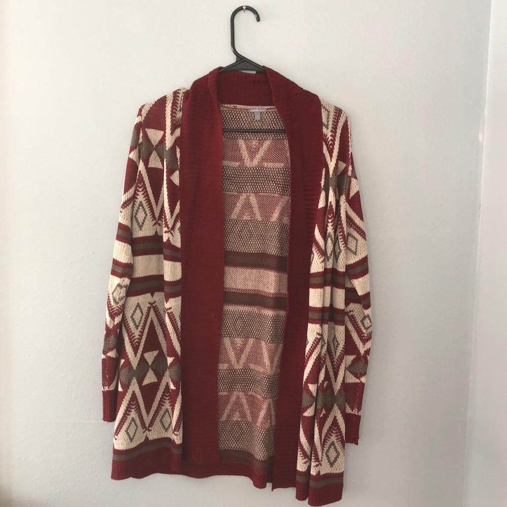 Aztec Pattern Cardigan Charlotte Russe